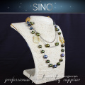 latest design fashion pearl necklace jewelry set 2015